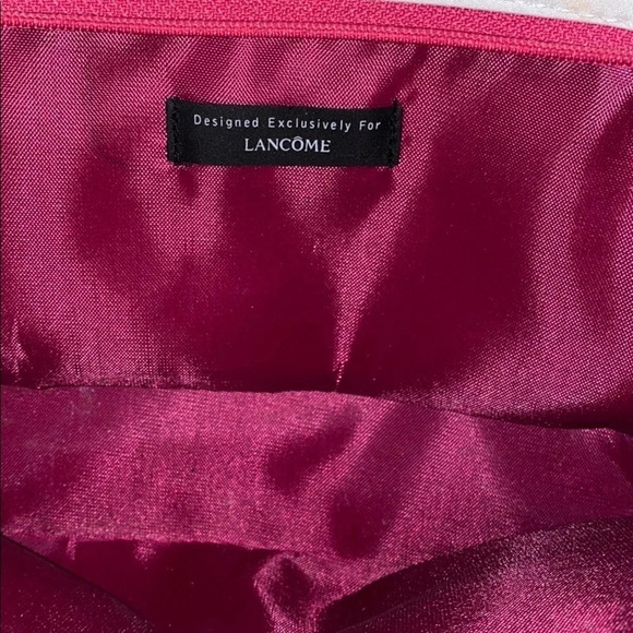 Lancôme pink croc pink leather  makeup bag - Picture 6 of 9